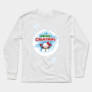 snowman and christmas Long Sleeve T-Shirt